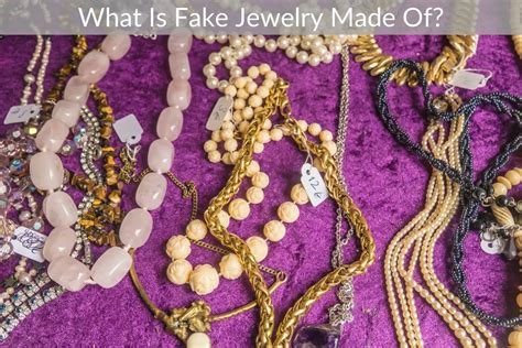 what are fake jewelry made of